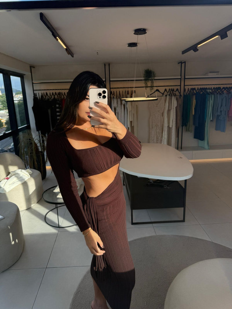 Vestido Tricô Nó