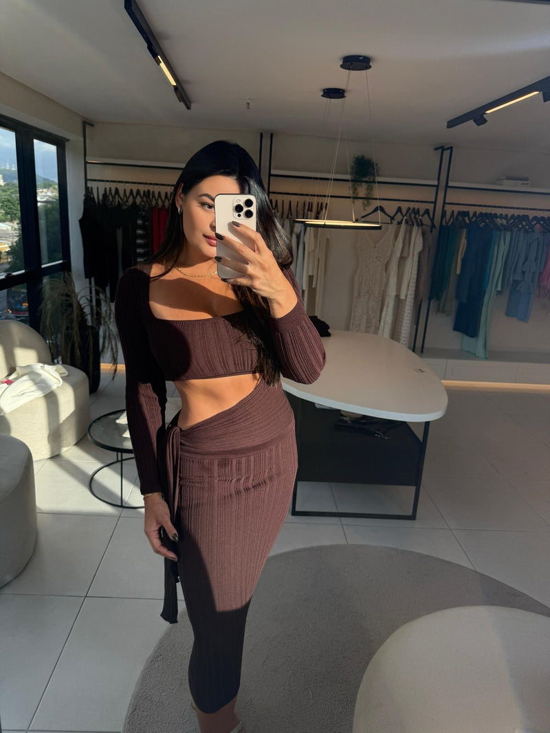 Vestido Tricô Nó
