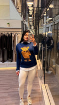 Blusa Tricô Urso